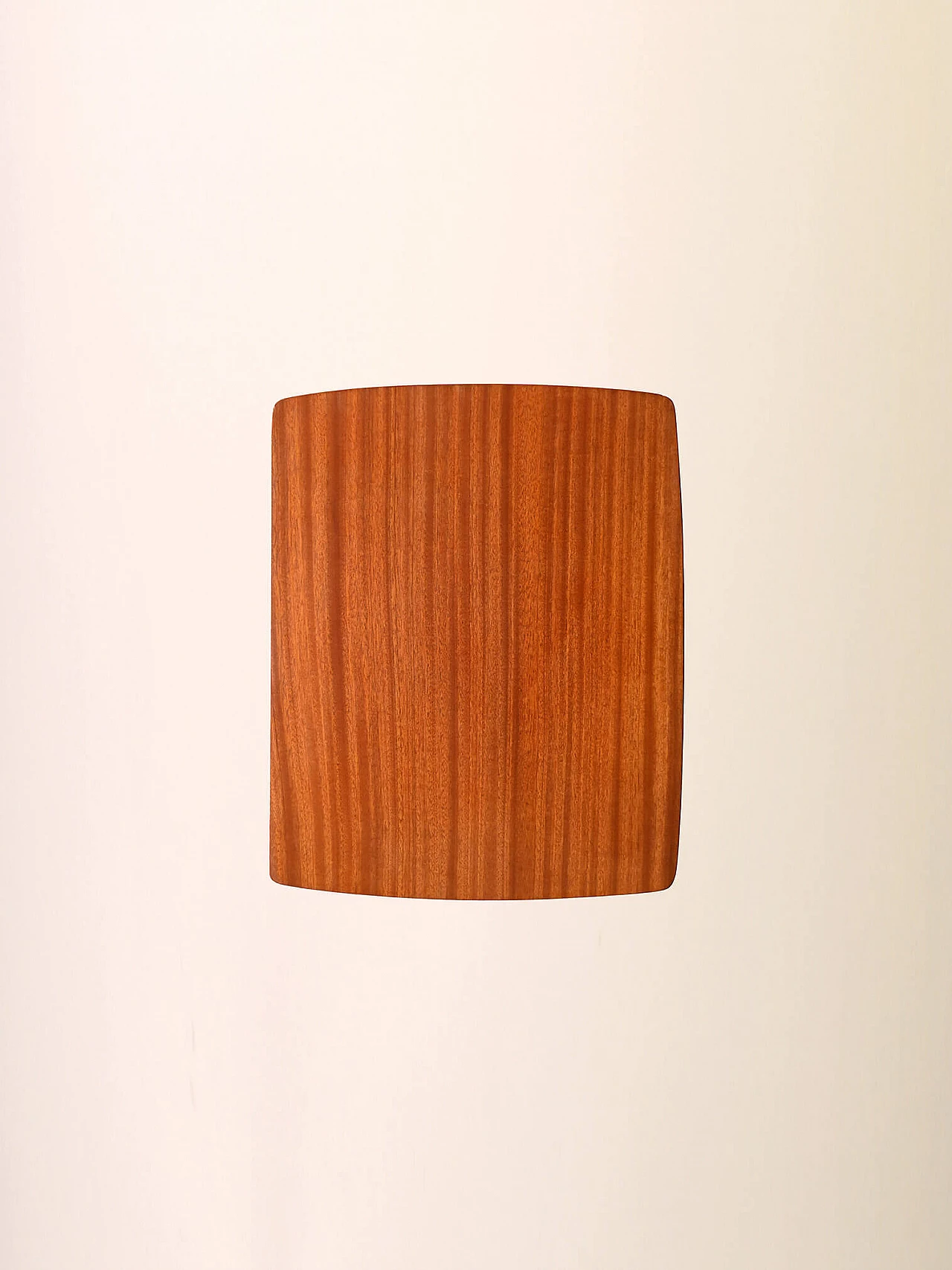 Scandinavian mahogany bedside table with gilded metal details, 1960s 11