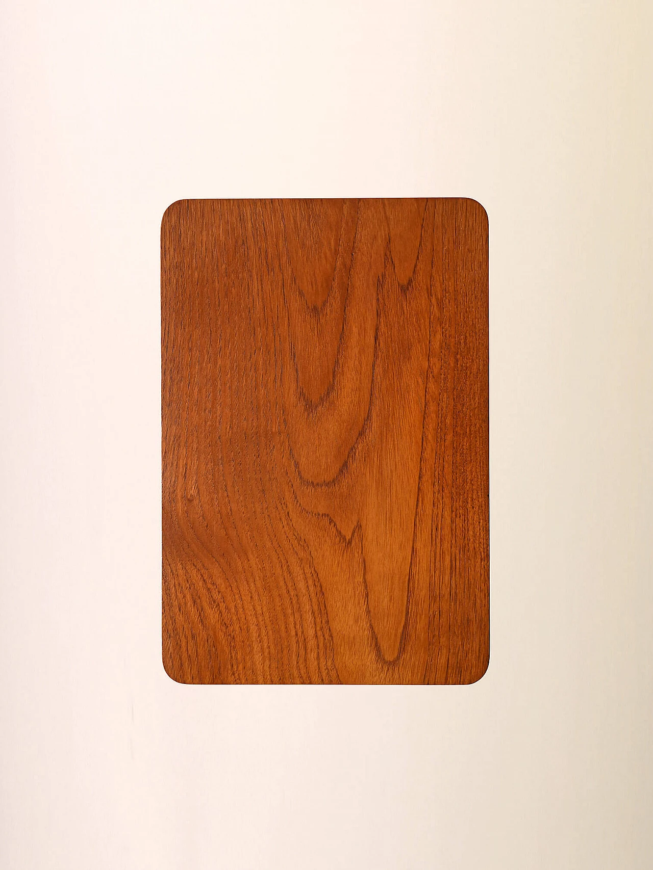 Scandinavian teak bedside table with metal handle, 1950s 13