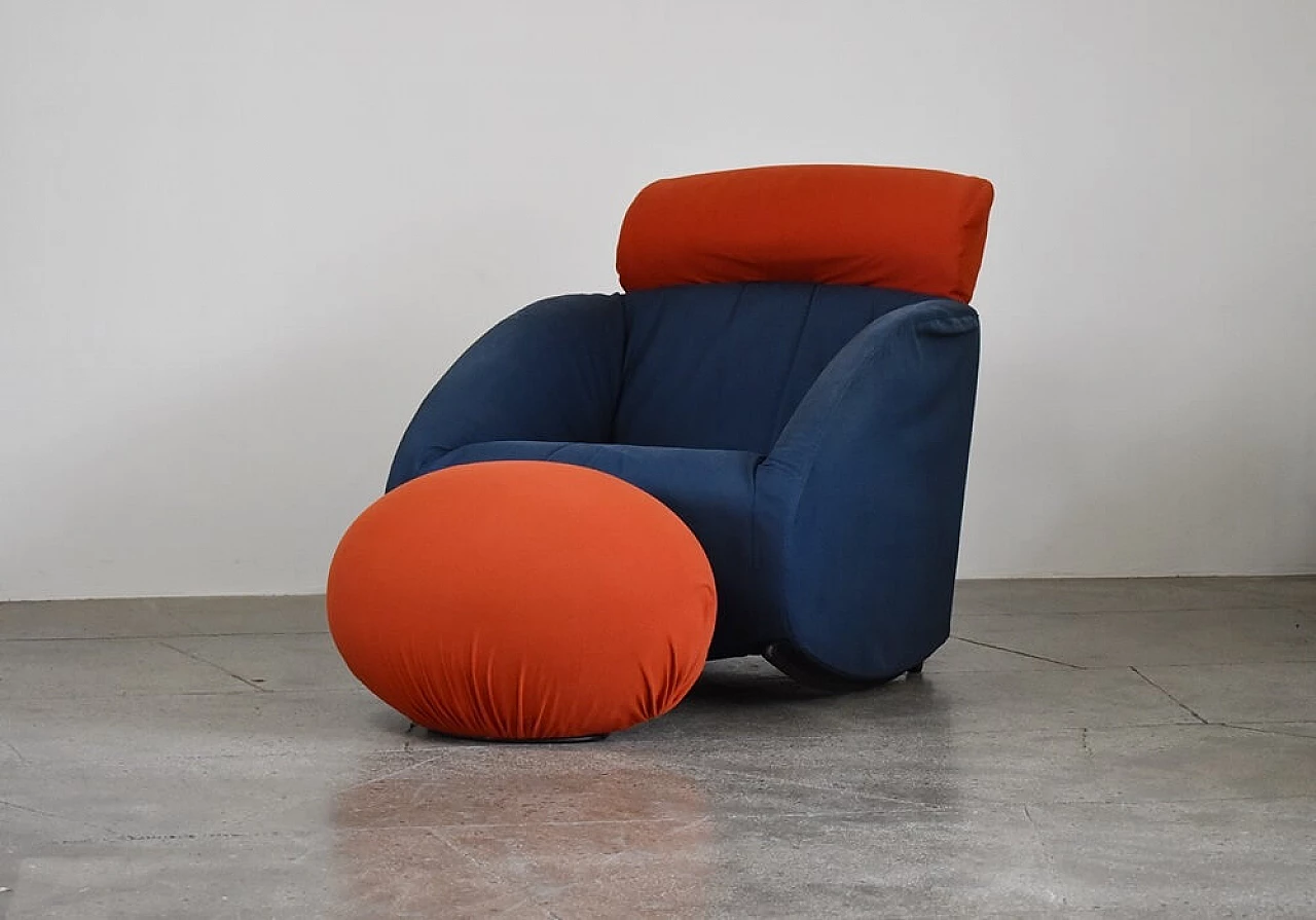 Mama armchair and Tato pouf by Santachiara and Baleri for Baleri 2