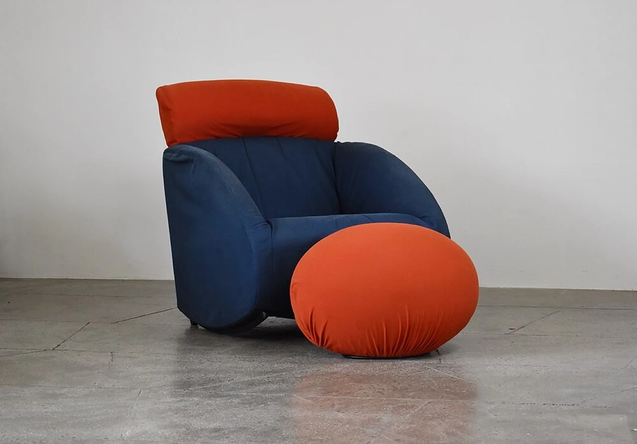 Mama armchair and Tato pouf by Santachiara and Baleri for Baleri 9