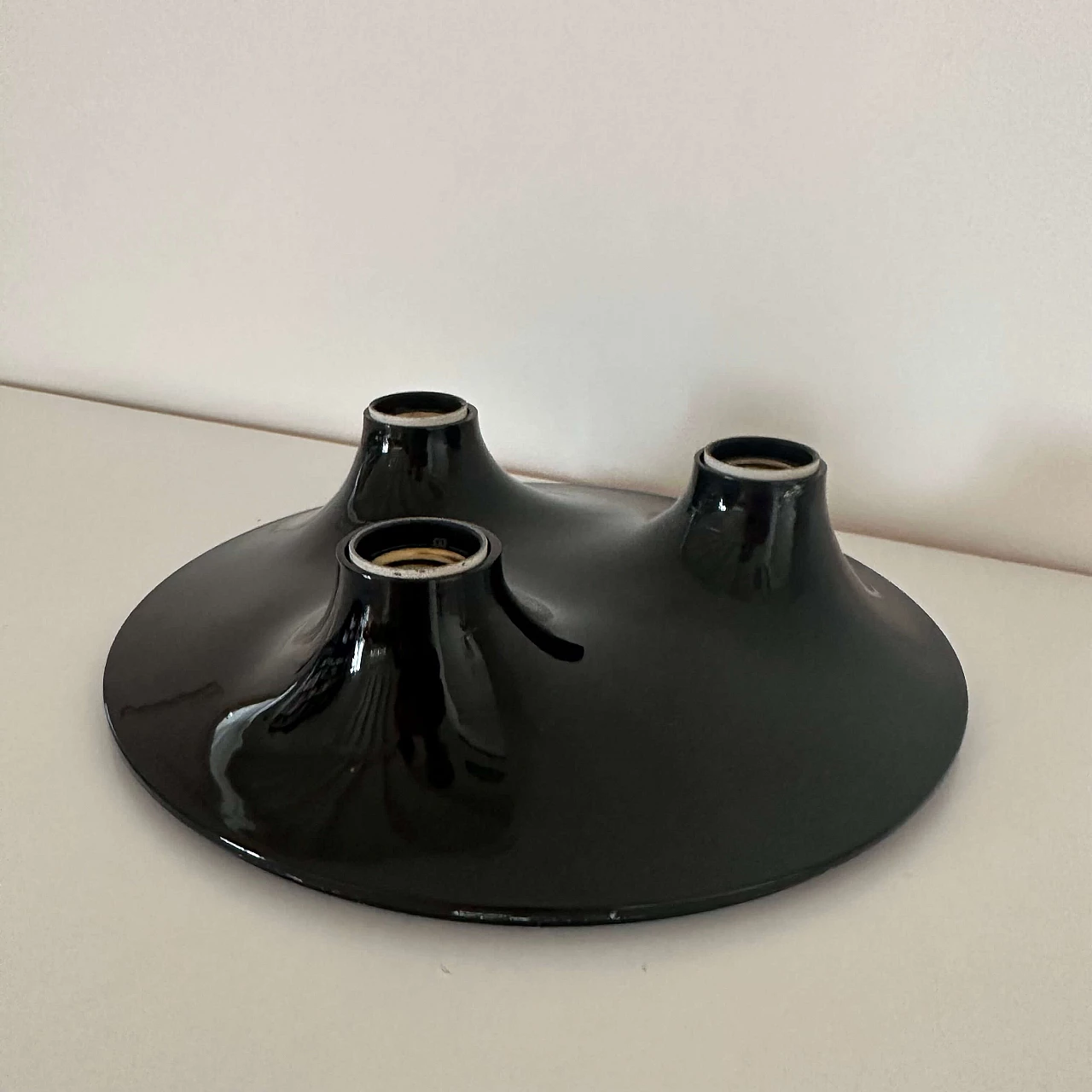 Black Triteti wall sconce by Vico Magistretti for Artemide, 1970 3