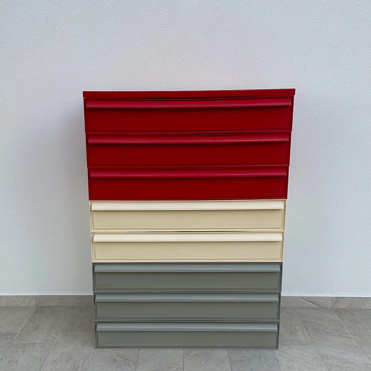 Plastic modular chest of drawers by Simon Fussel for Kartell, 1970s 3