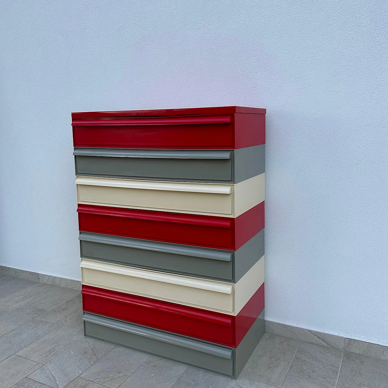 Plastic modular chest of drawers by Simon Fussel for Kartell, 1970s 4
