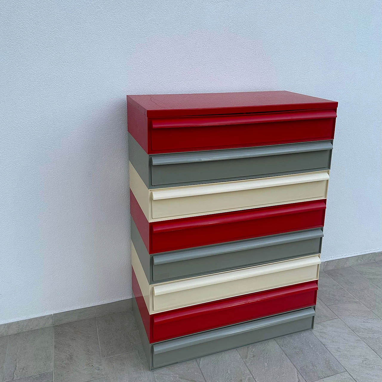 Plastic modular chest of drawers by Simon Fussel for Kartell, 1970s 7
