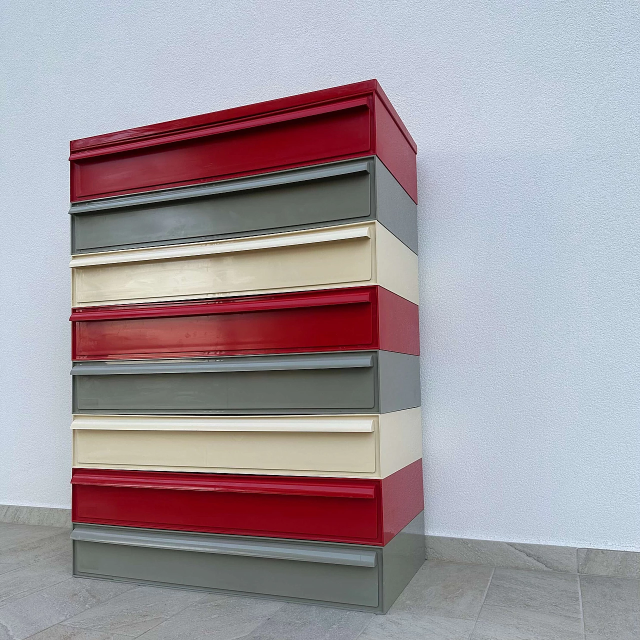 Plastic modular chest of drawers by Simon Fussel for Kartell, 1970s 8