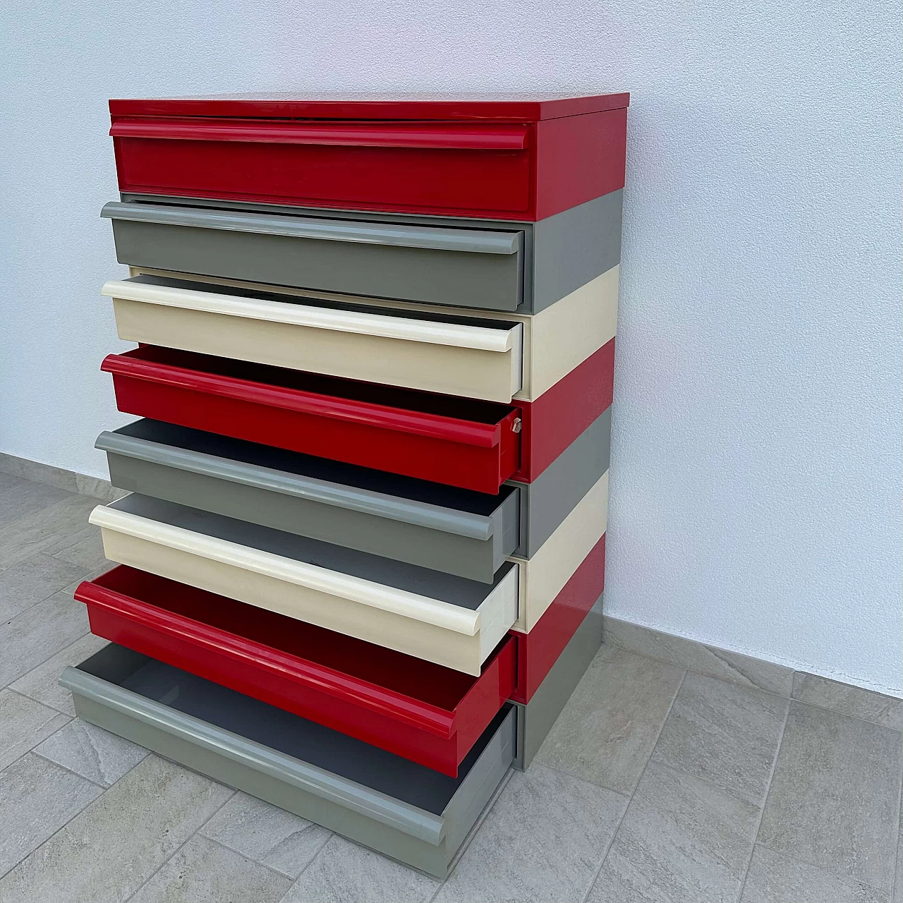 Plastic modular chest of drawers by Simon Fussel for Kartell, 1970s 9