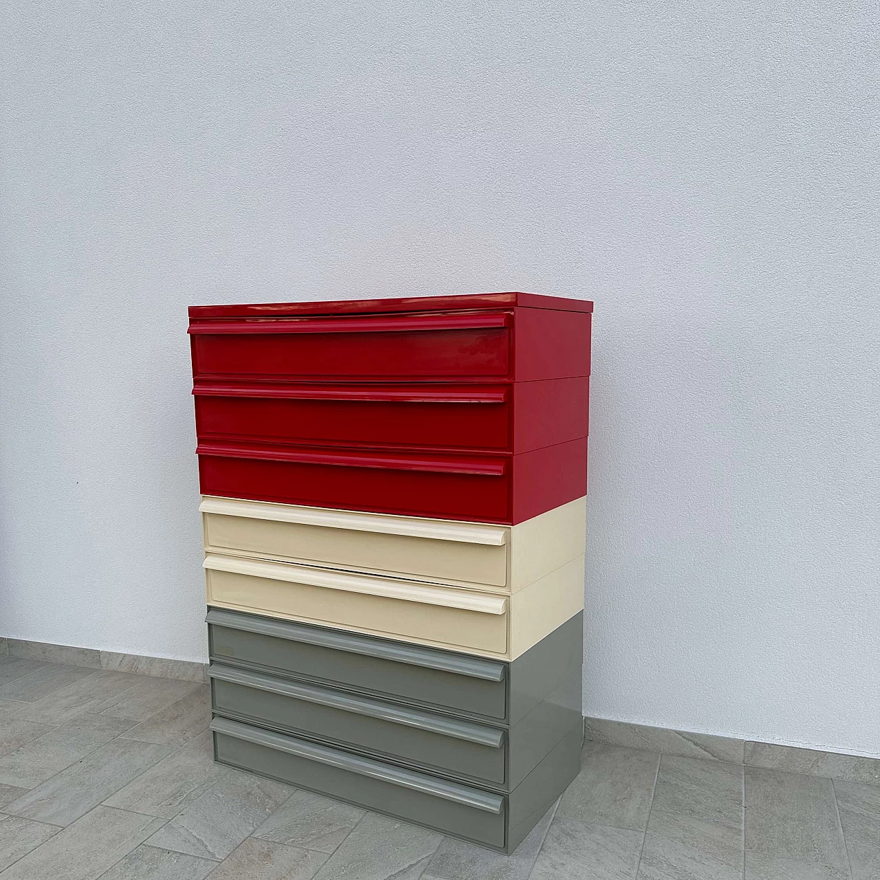 Plastic modular chest of drawers by Simon Fussel for Kartell, 1970s 10