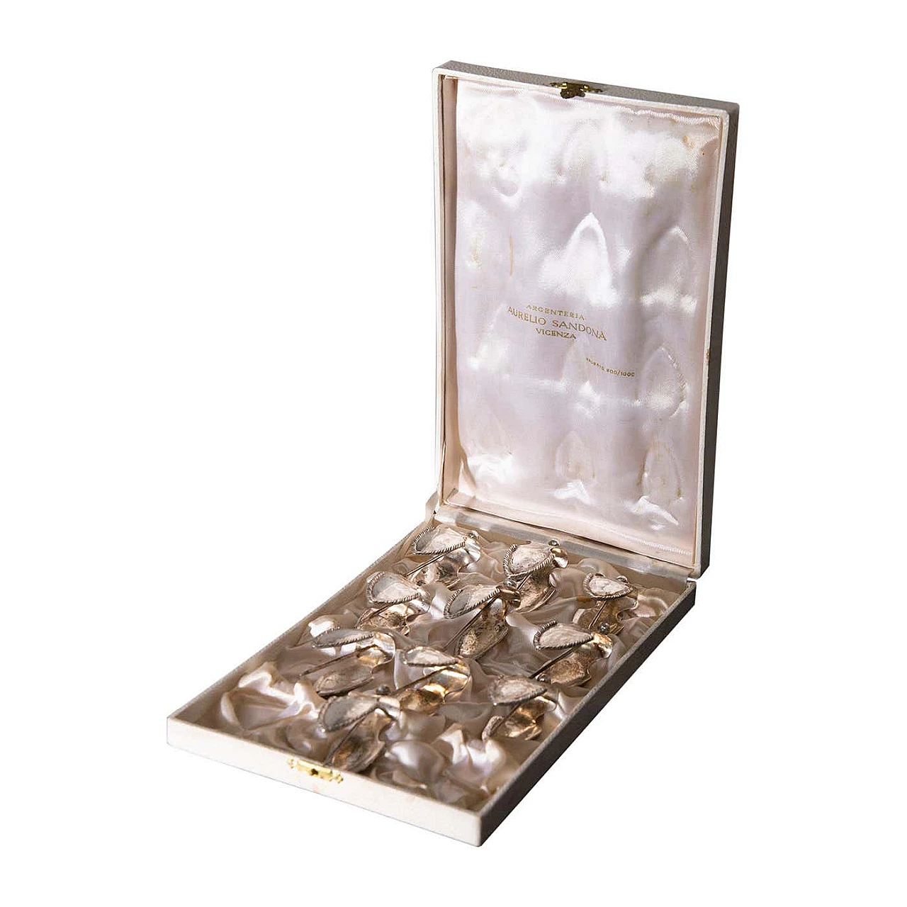 Set di spremiagrumi in metallo placcato argento, anni '60 1