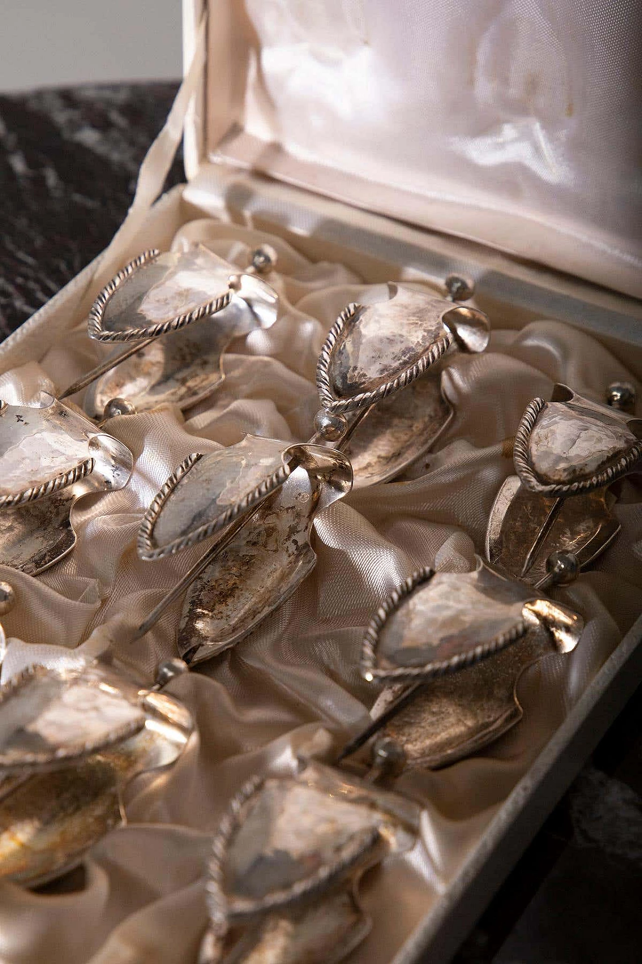 Set di spremiagrumi in metallo placcato argento, anni '60 8