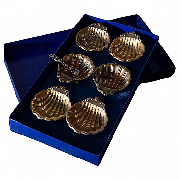 Silver-plated caviar holder set by E. Stefani, 1970s