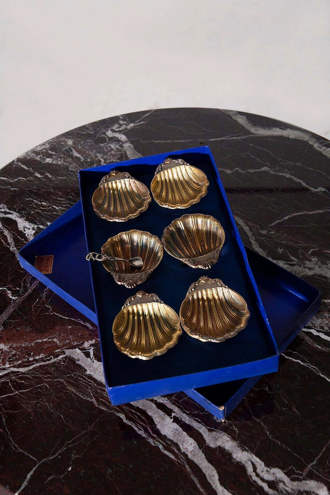 Servizio da caviale in argento placcato di E. Stefani, anni '70 7