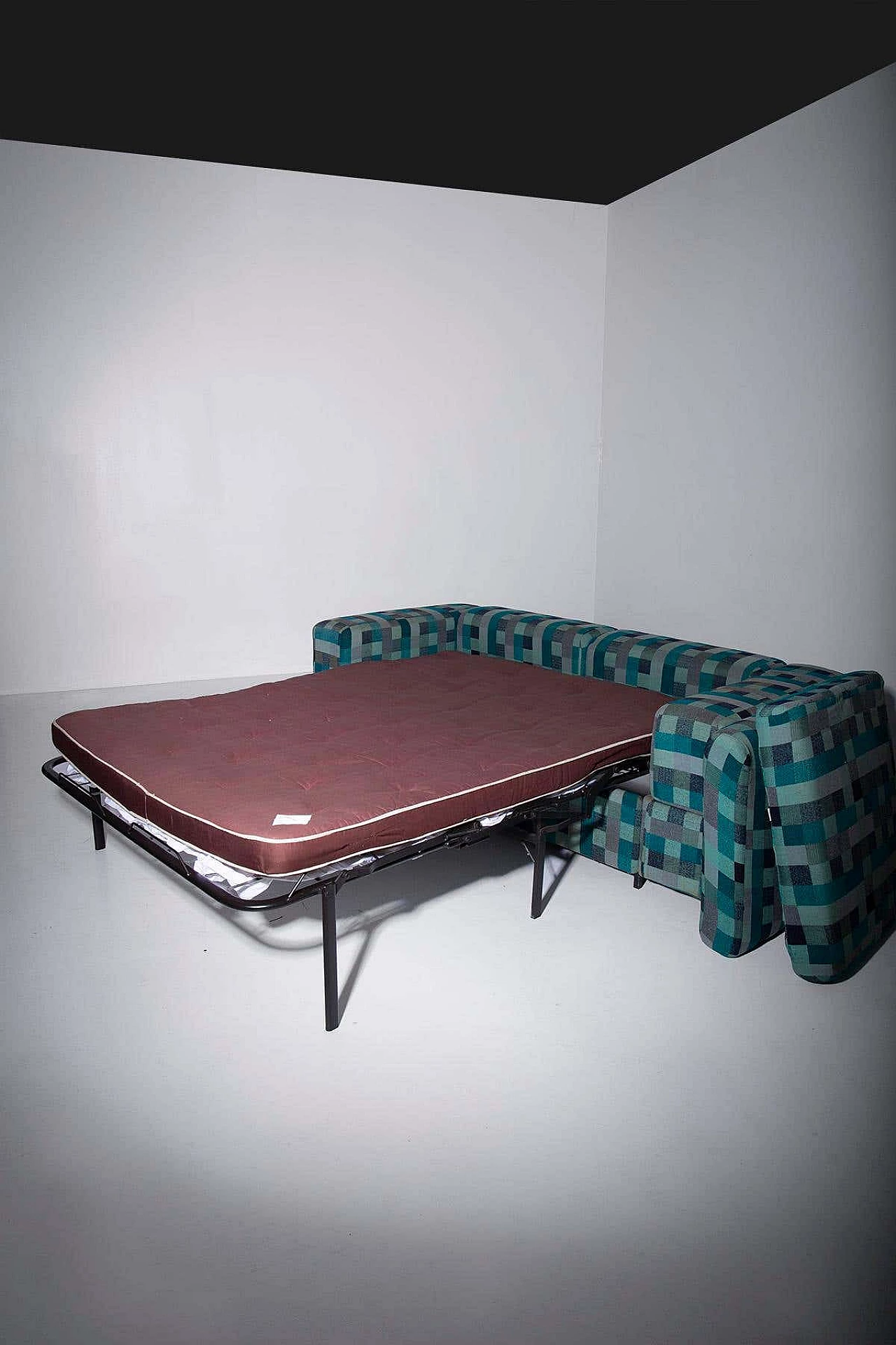 Fabric sofa bed 711 by Tito Agnoli for Cinova, 1970s 2