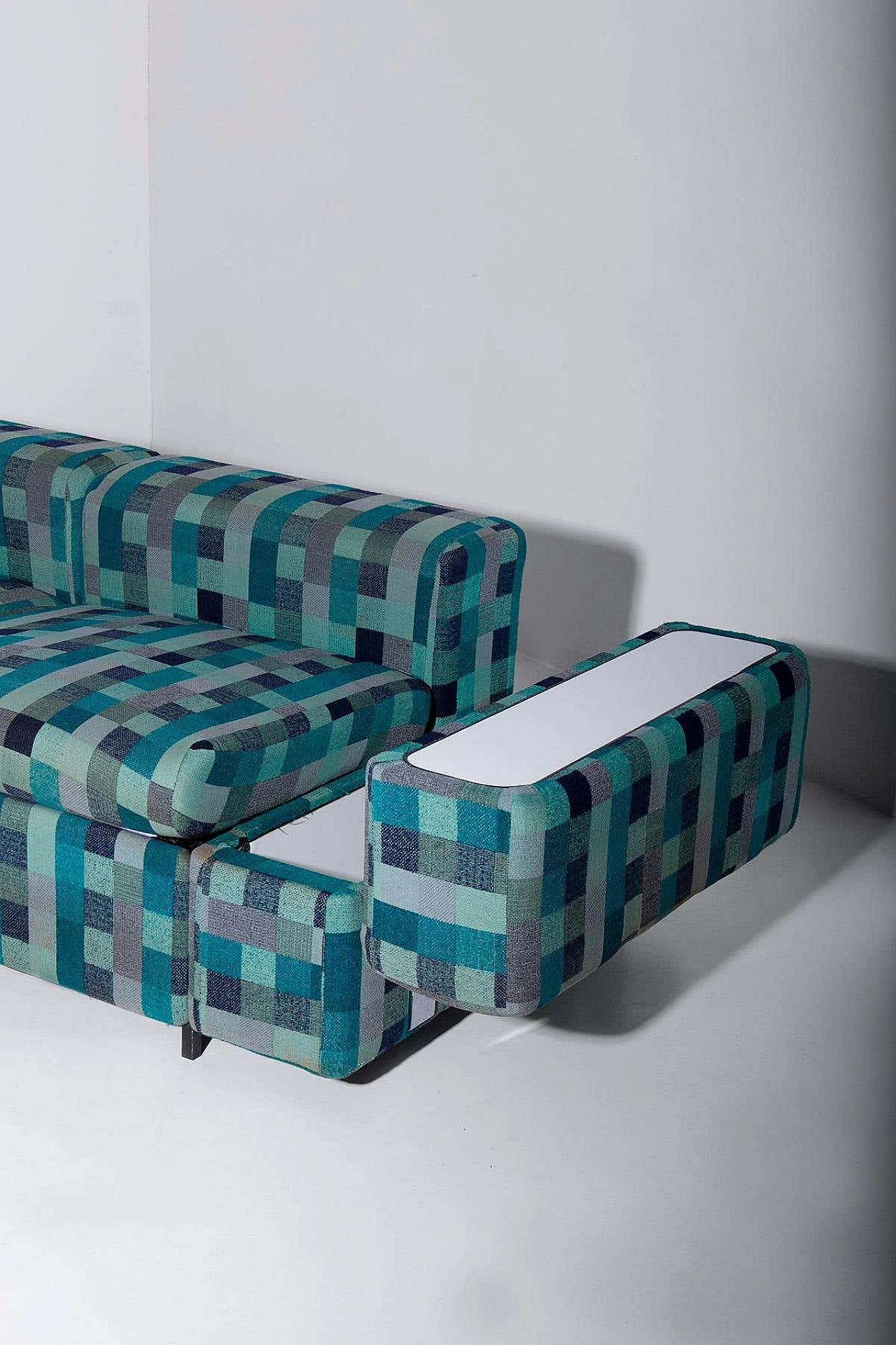 Fabric sofa bed 711 by Tito Agnoli for Cinova, 1970s 4