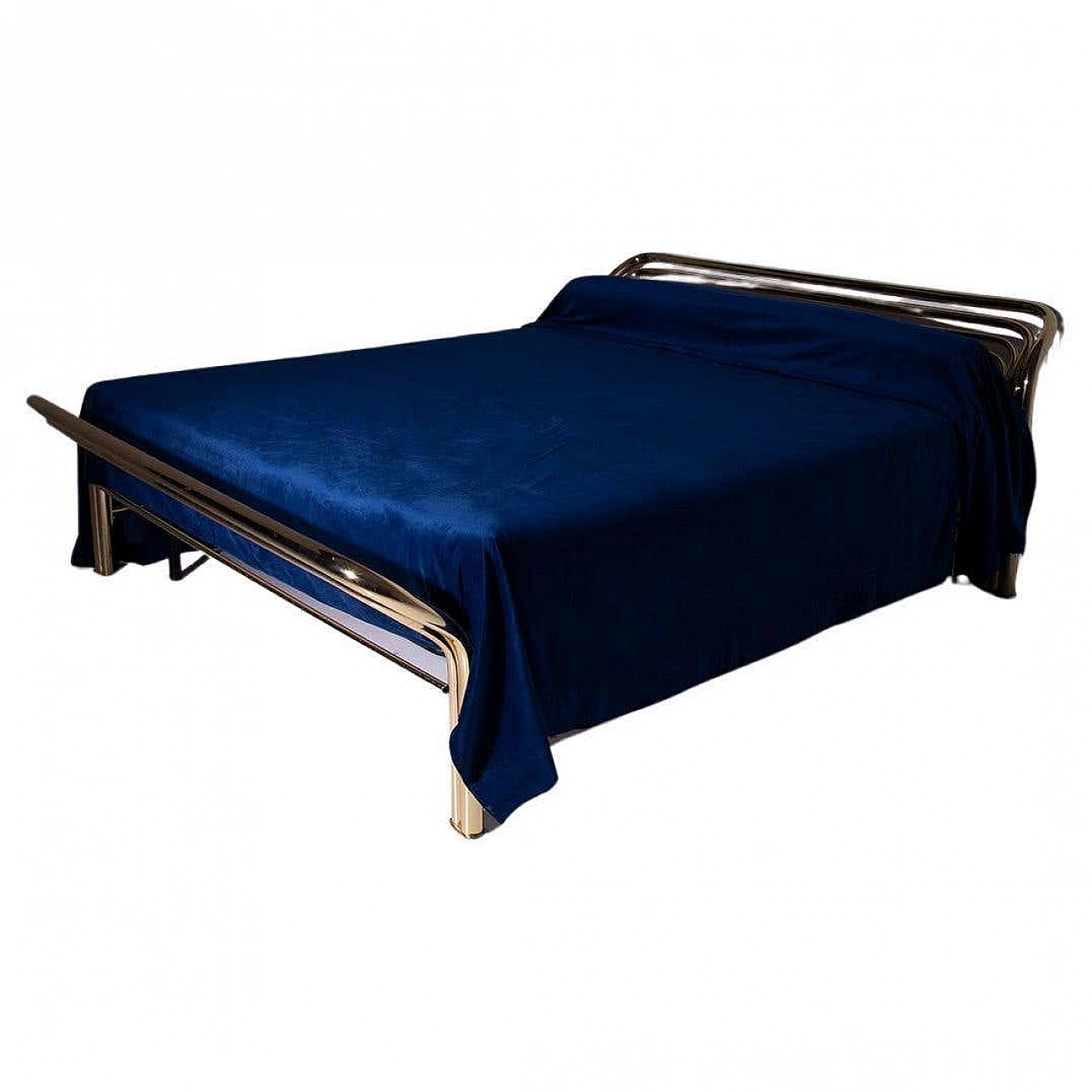 Brass bed by Luciano Frigerio, 1970s 1