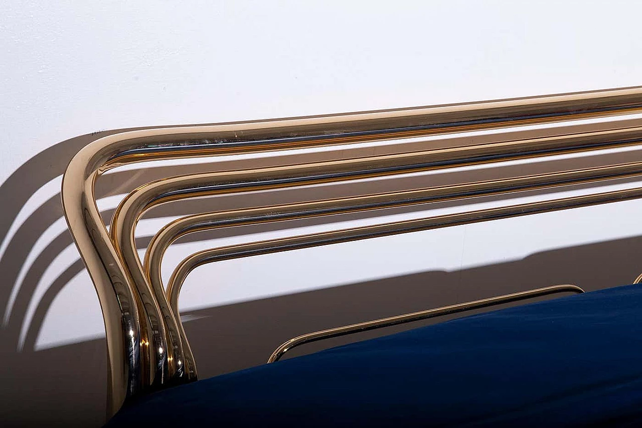 Brass bed by Luciano Frigerio, 1970s 16