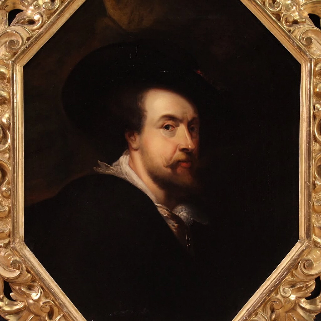 Ritratto di Rubens, dipinto a olio su tela, prima metà dell'800 2