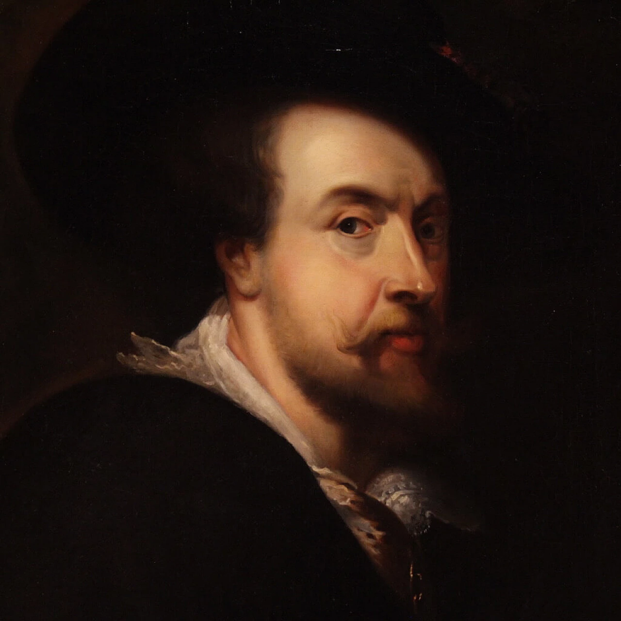 Ritratto di Rubens, dipinto a olio su tela, prima metà dell'800 5