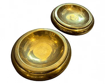 Pair of brass pocket emptiers by PAF Studio, 1970s