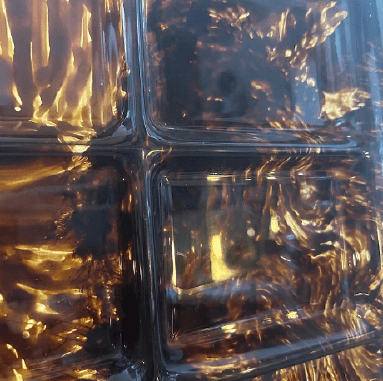 Vassoio per antipasti in lucite effetto tartaruga di Alberto Sordi, anni '70 8