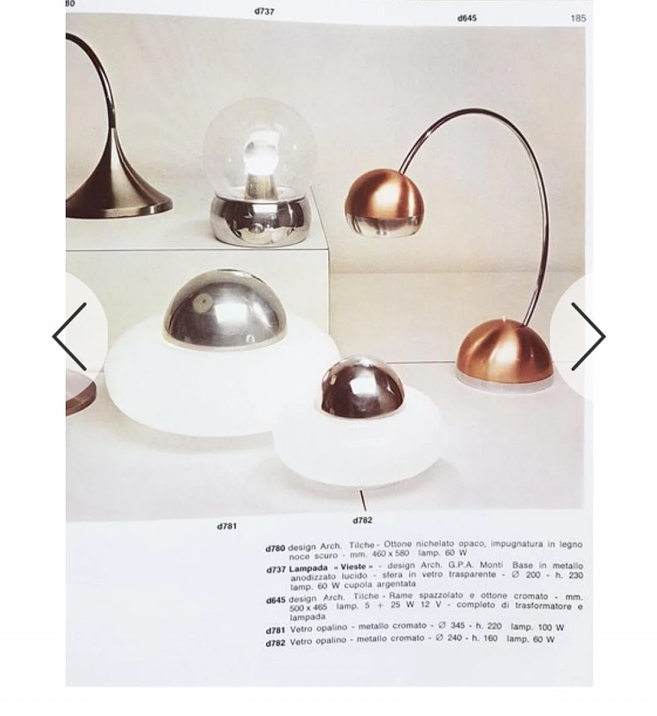 Coppia di lampade da tavolo Vieste di GPA Monti per Candle, anni '70 12