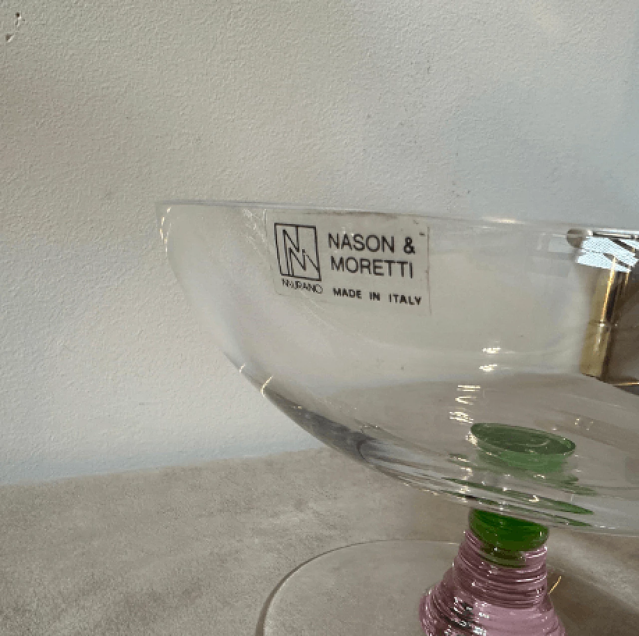 Murano glass bowl by Nason & Moretti, 1980s 7