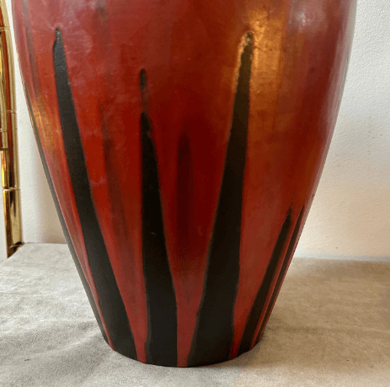 Vaso Stromboli in ceramica Fat Lava di Ceramano, 1976 2