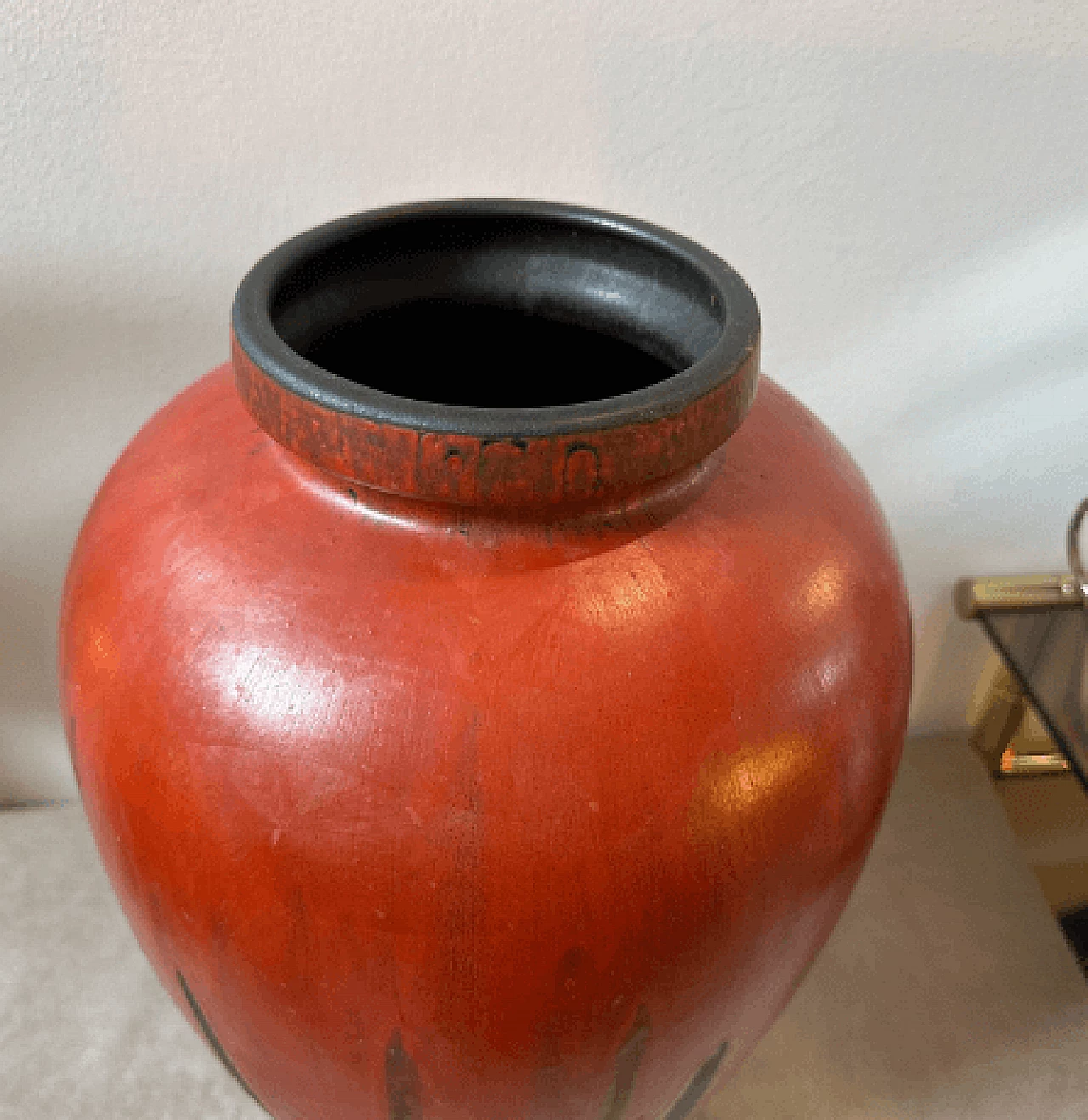 Fat Lava ceramic Stromboli vase by Ceramano, 1976 3