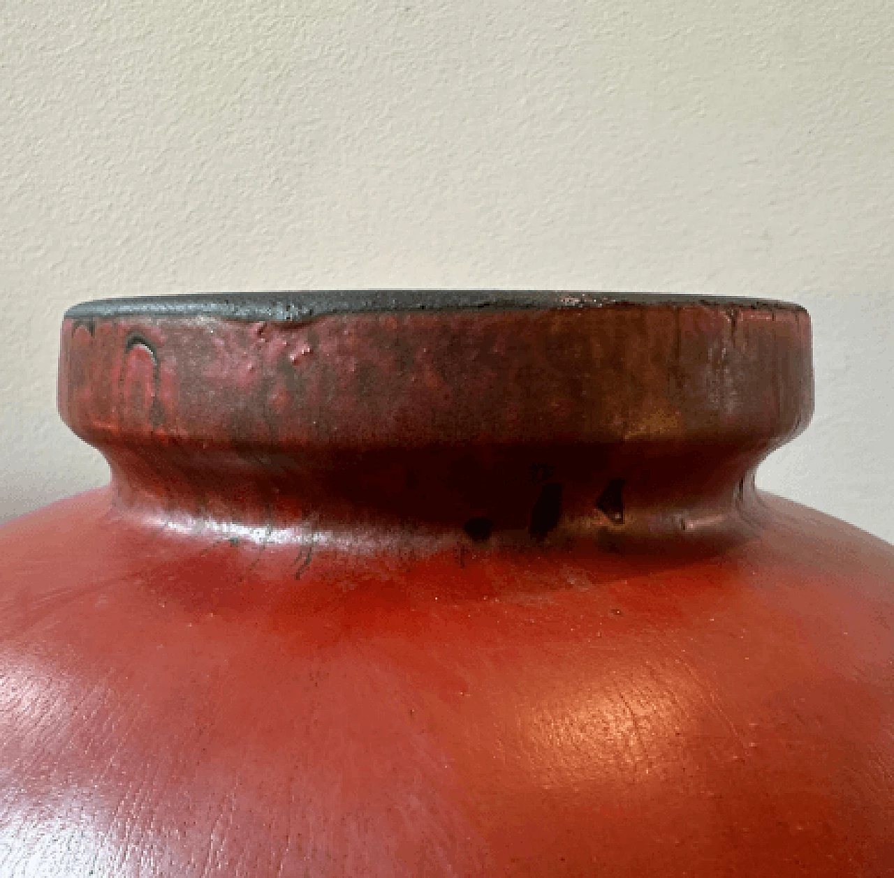 Vaso Stromboli in ceramica Fat Lava di Ceramano, 1976 4
