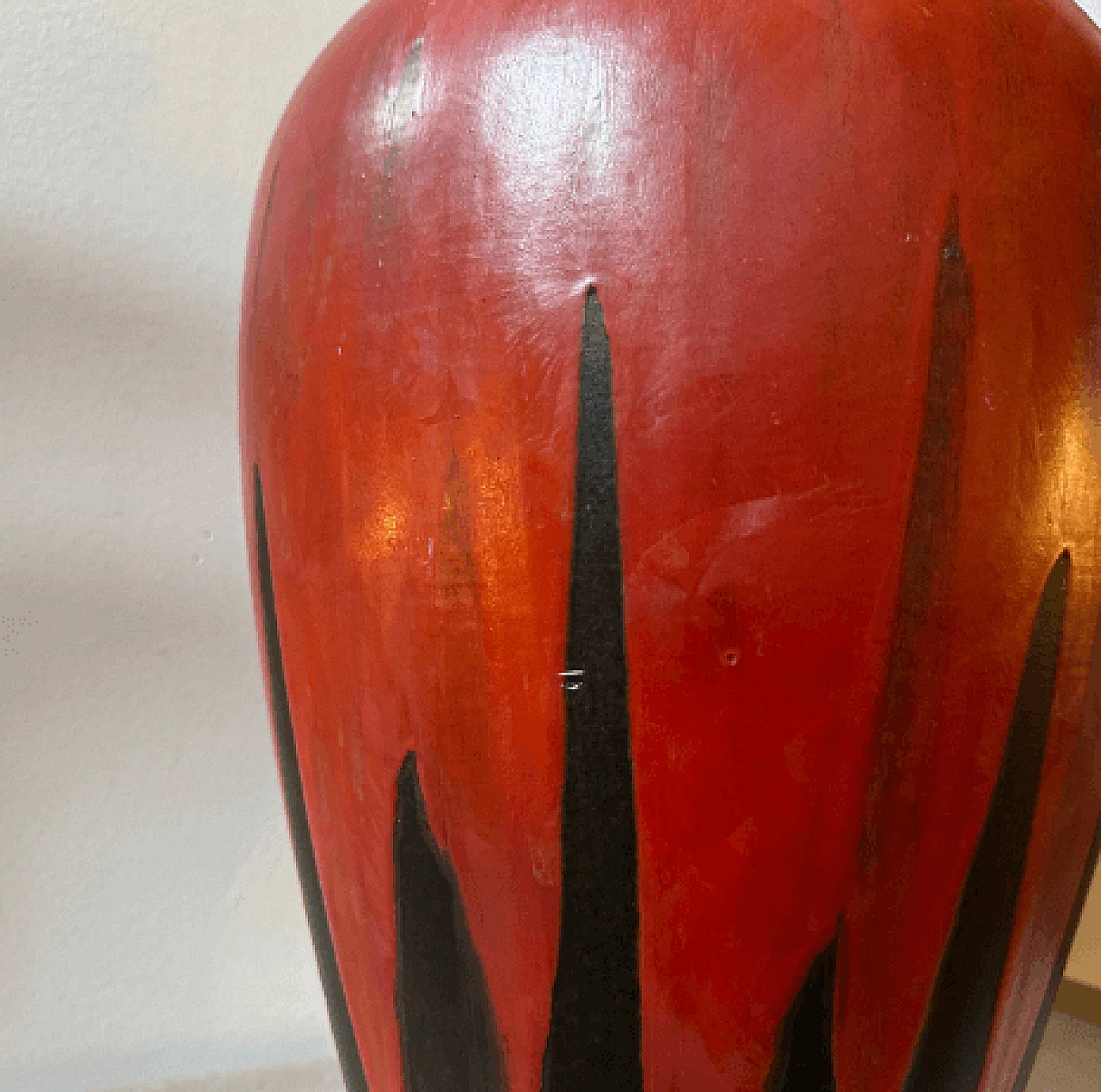 Fat Lava ceramic Stromboli vase by Ceramano, 1976 7