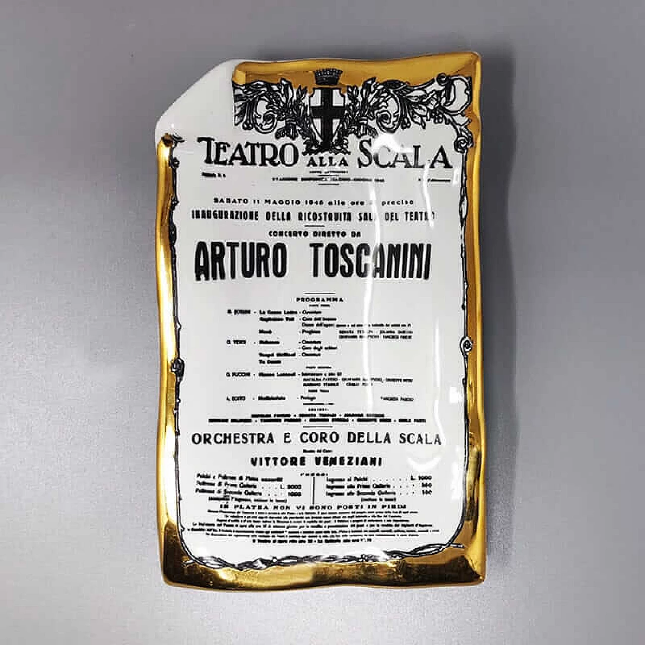 Arturo Toscanini ashtray by Piero Fornasetti, 1960s 4