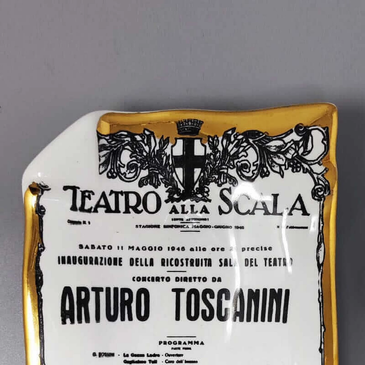 Arturo Toscanini ashtray by Piero Fornasetti, 1960s 6