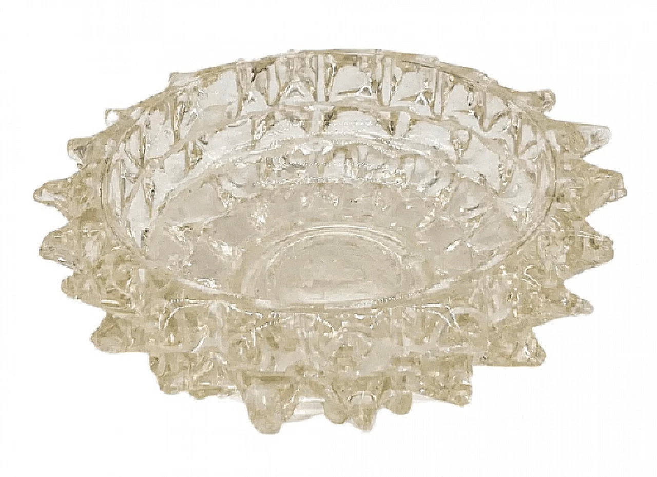 Ciotola in vetro di Murano rostrato di Seguso, anni '50 1