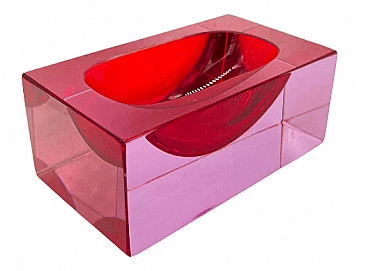 Submerged Murano glass ashtray/paperweight, 1960s