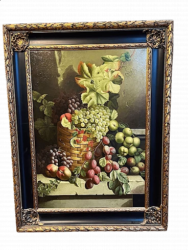 Luigi Basile, Frutta, olio su tela, inizio '900