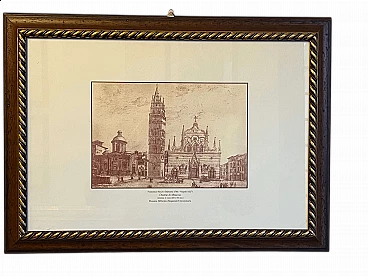 Veduta del duomo di Messina, stampa, anni '50