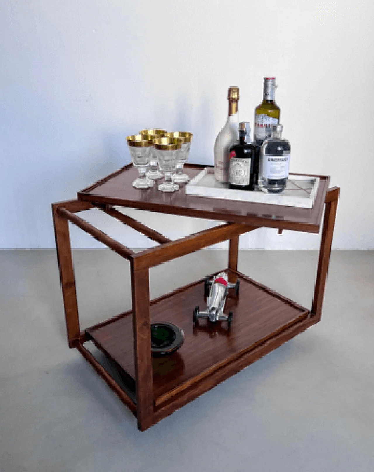 Bar cart 762 by Salvati and Tresoldi for Cassina, 1950s 7