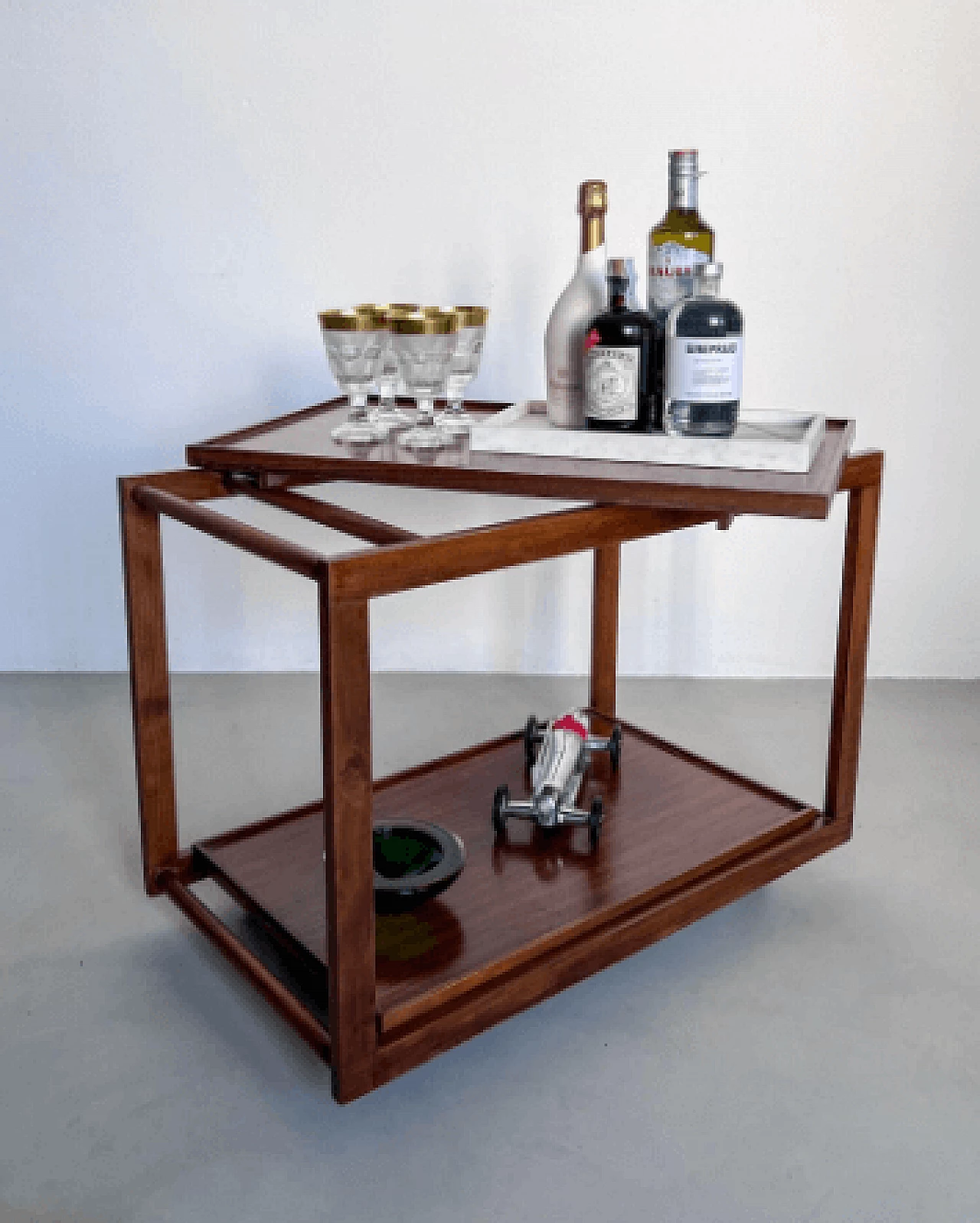 Bar cart 762 by Salvati and Tresoldi for Cassina, 1950s 8