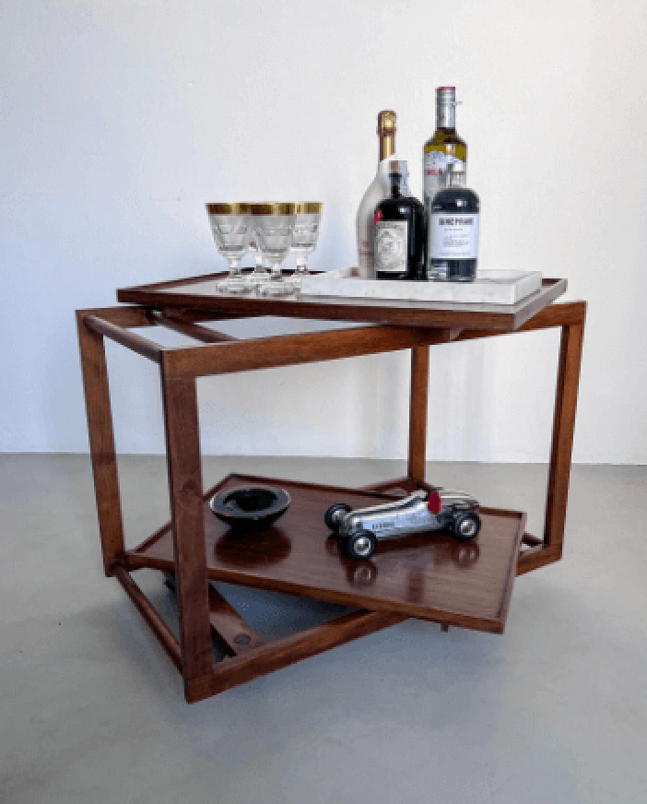 Bar cart 762 by Salvati and Tresoldi for Cassina, 1950s 9