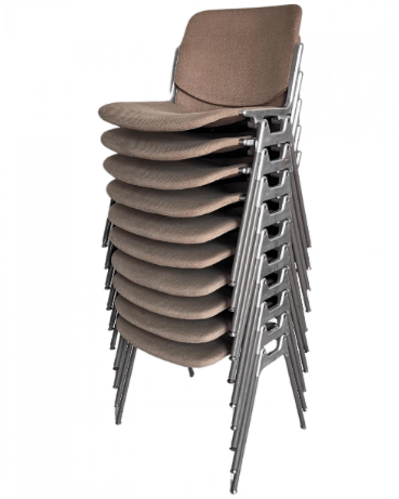 10 DSC 106 chairs by Giancarlo Piretti for Anonima Castelli, 1980s 1