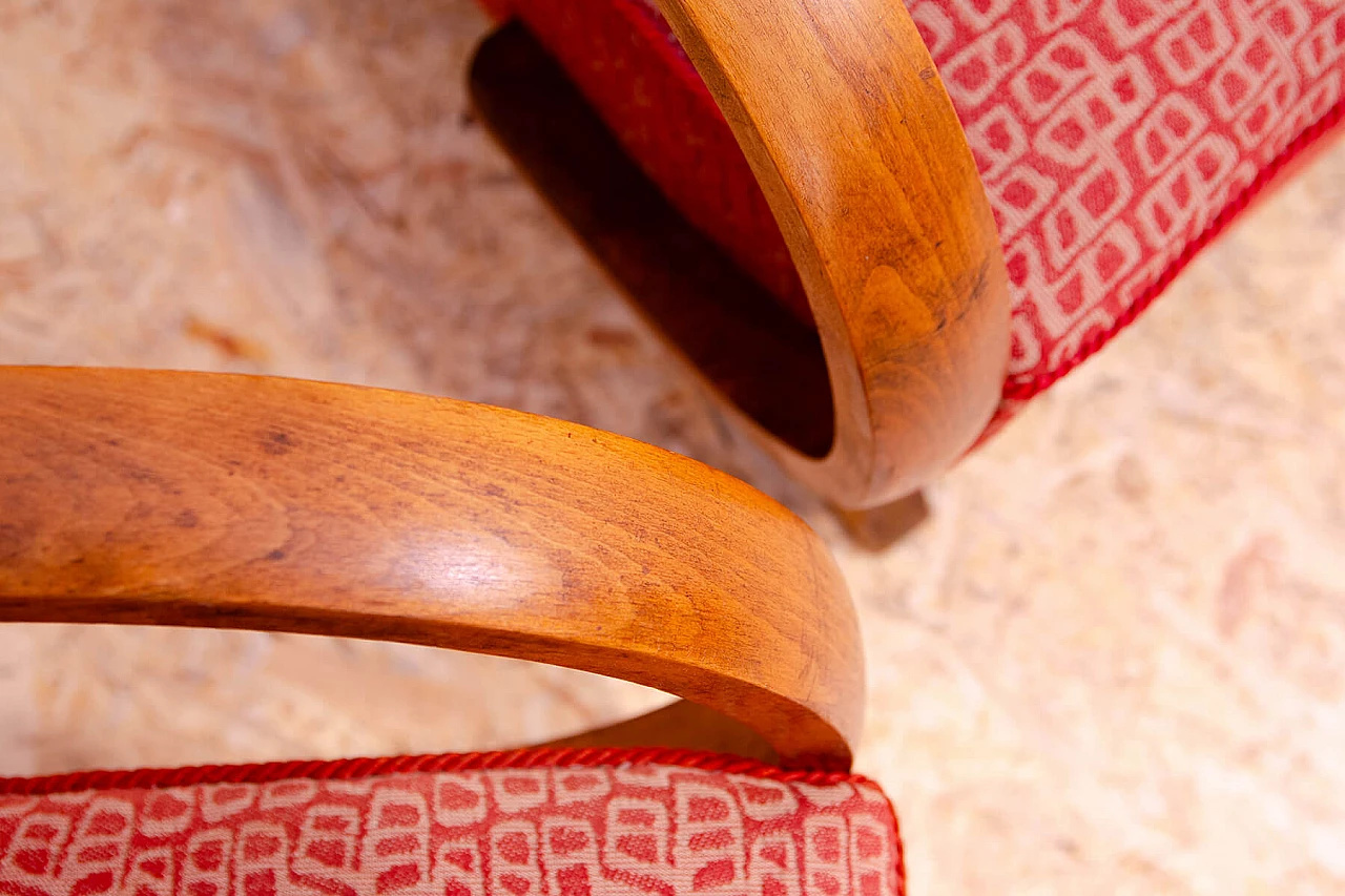 Pair of bentwood armchairs by Jindřich Halabala for UP Závody, 1950s 8