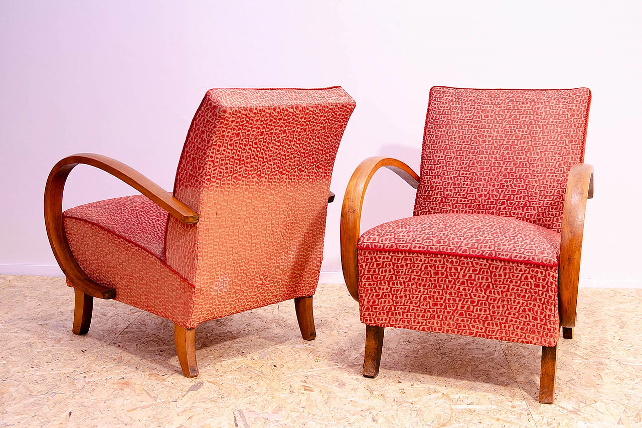 Pair of bentwood armchairs by Jindřich Halabala for UP Závody, 1950s 14