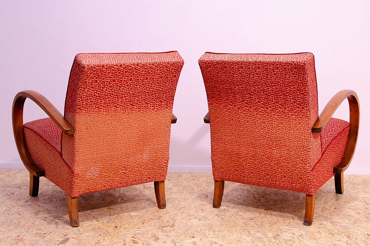 Pair of bentwood armchairs by Jindřich Halabala for UP Závody, 1950s 17