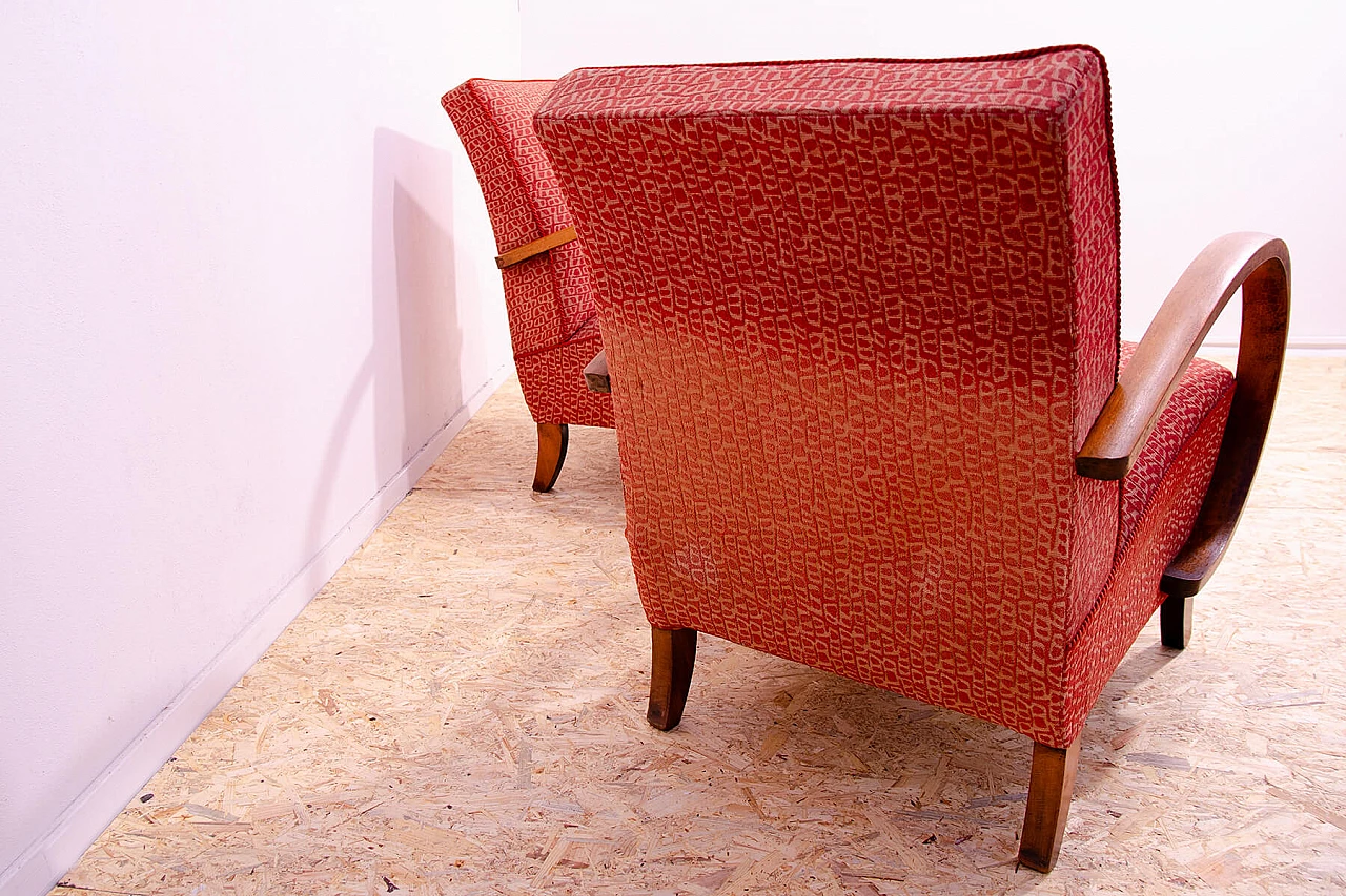 Pair of bentwood armchairs by Jindřich Halabala for UP Závody, 1950s 23