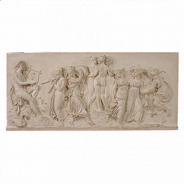Neoclassical plaster high relief, 19th century