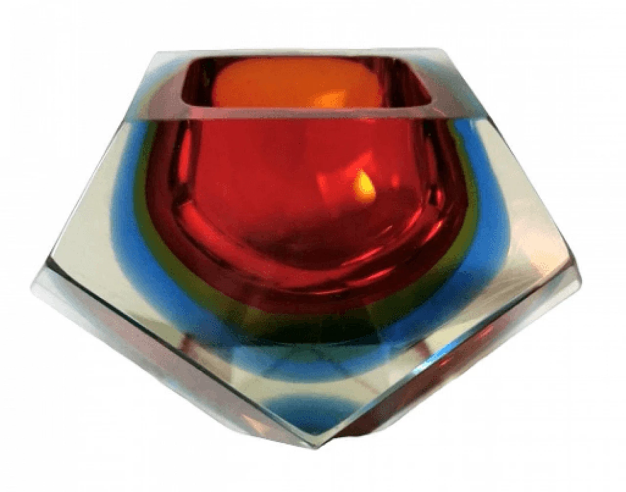 Murano glass ashtray in the style of Mandruzzato, 1960s 1