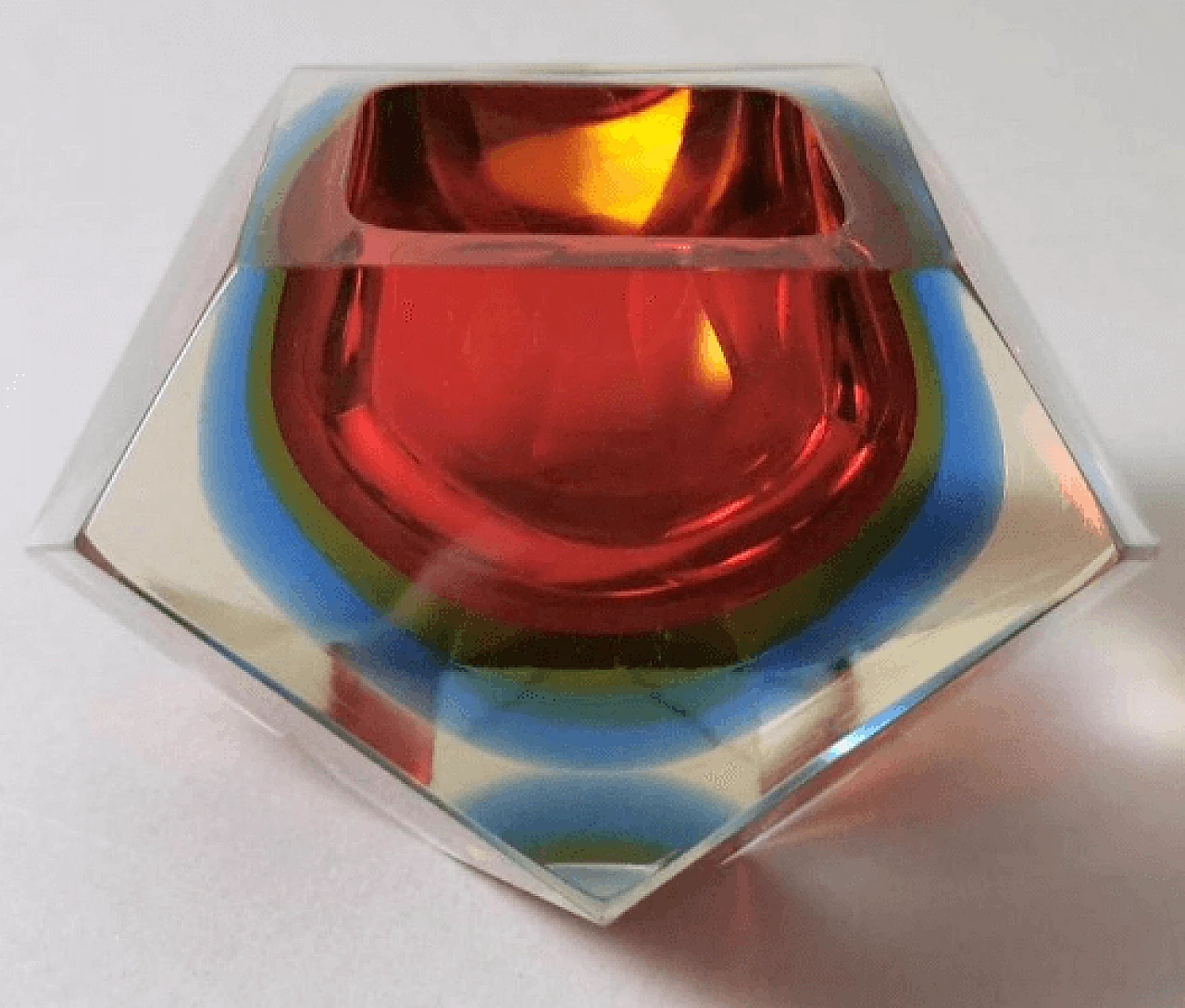 Murano glass ashtray in the style of Mandruzzato, 1960s 2