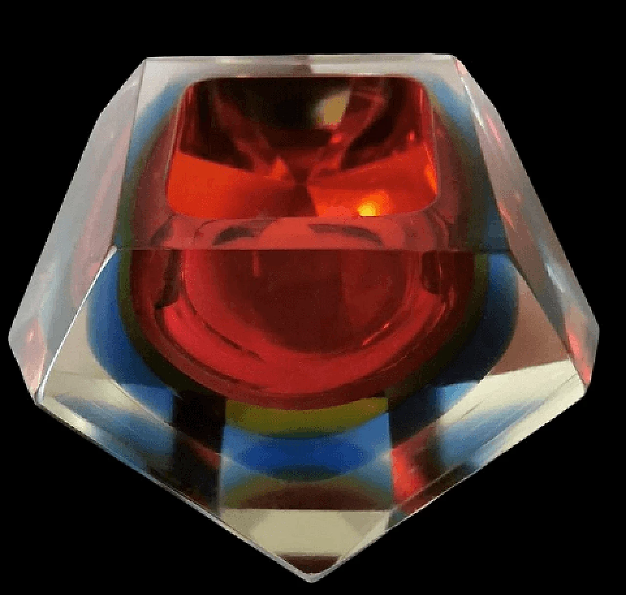 Murano glass ashtray in the style of Mandruzzato, 1960s 3