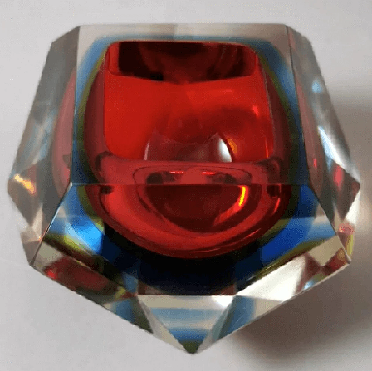 Murano glass ashtray in the style of Mandruzzato, 1960s 5