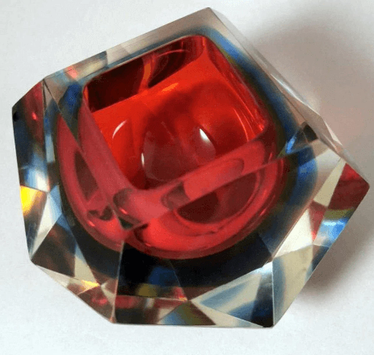 Murano glass ashtray in the style of Mandruzzato, 1960s 7