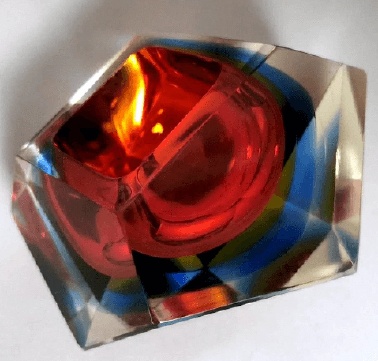 Murano glass ashtray in the style of Mandruzzato, 1960s 8